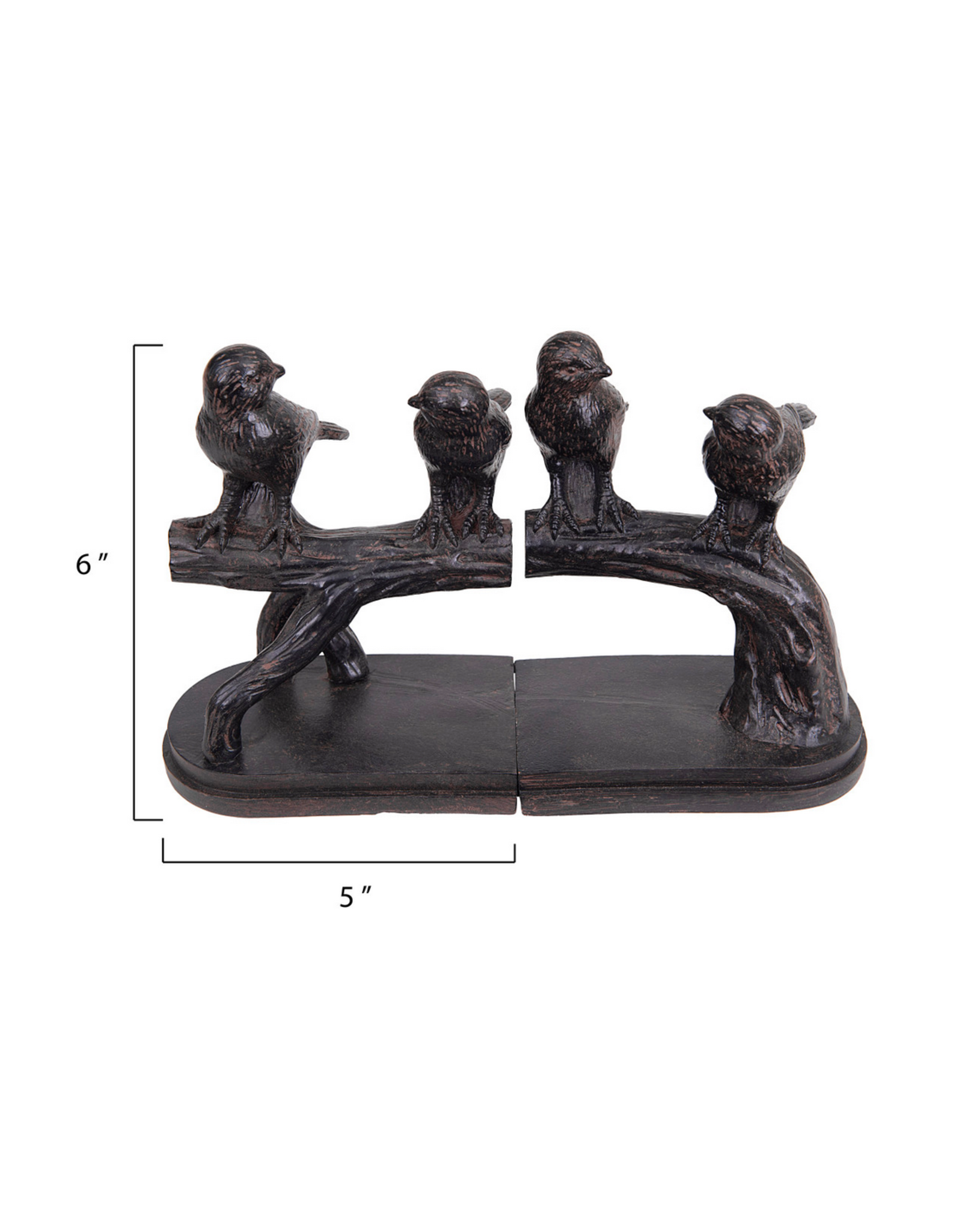 Resin Bird On a Branch Bookends