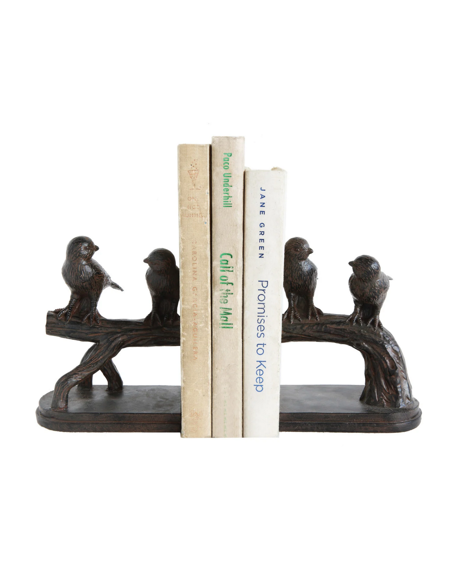 Resin Bird On a Branch Bookends