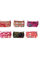 Quilted Cotton Velvet Zip Pouch (Assorted) Quilted Cotton Velvet Zip Pouch (Assorted)