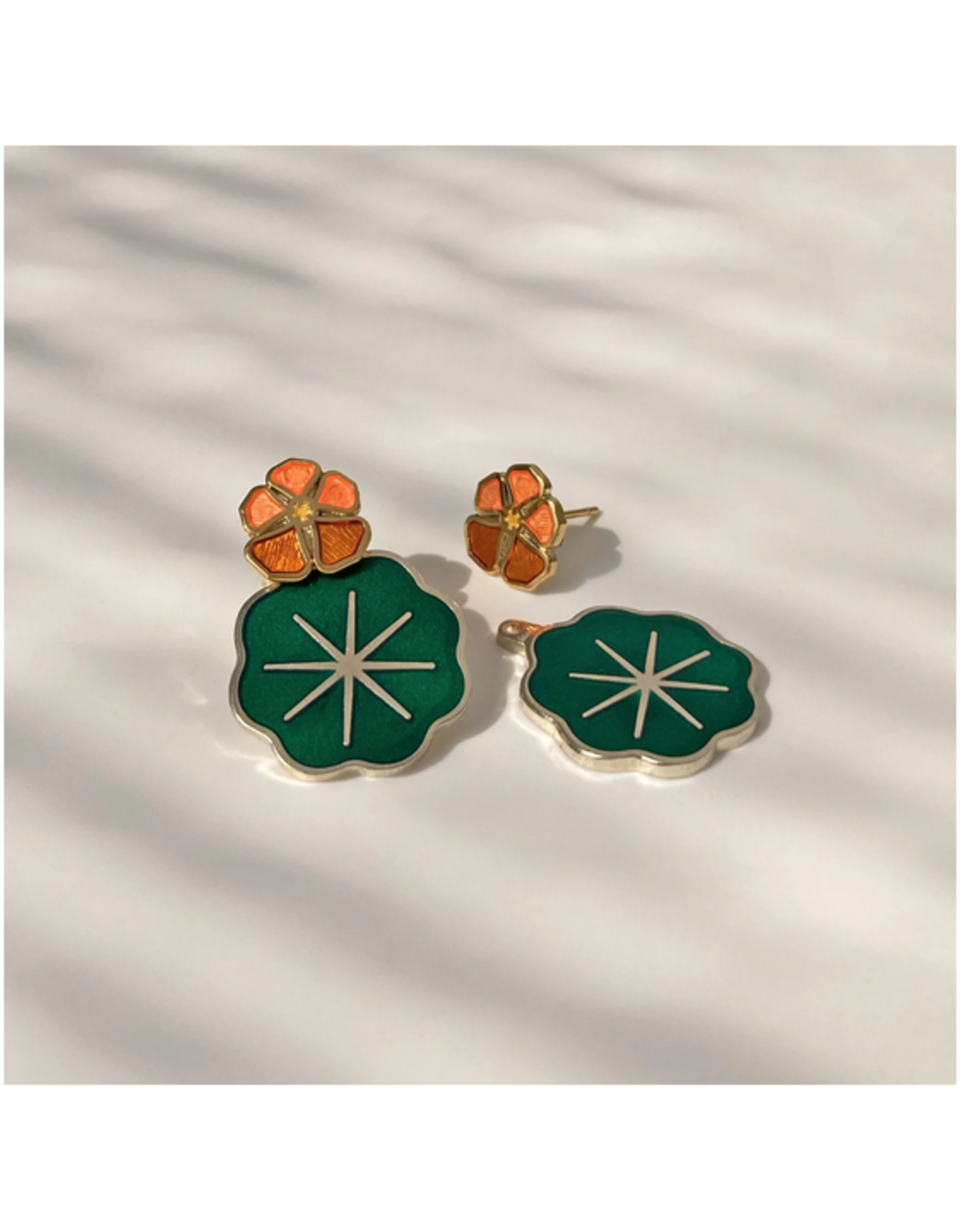 Nasturtium Jacket Earrings