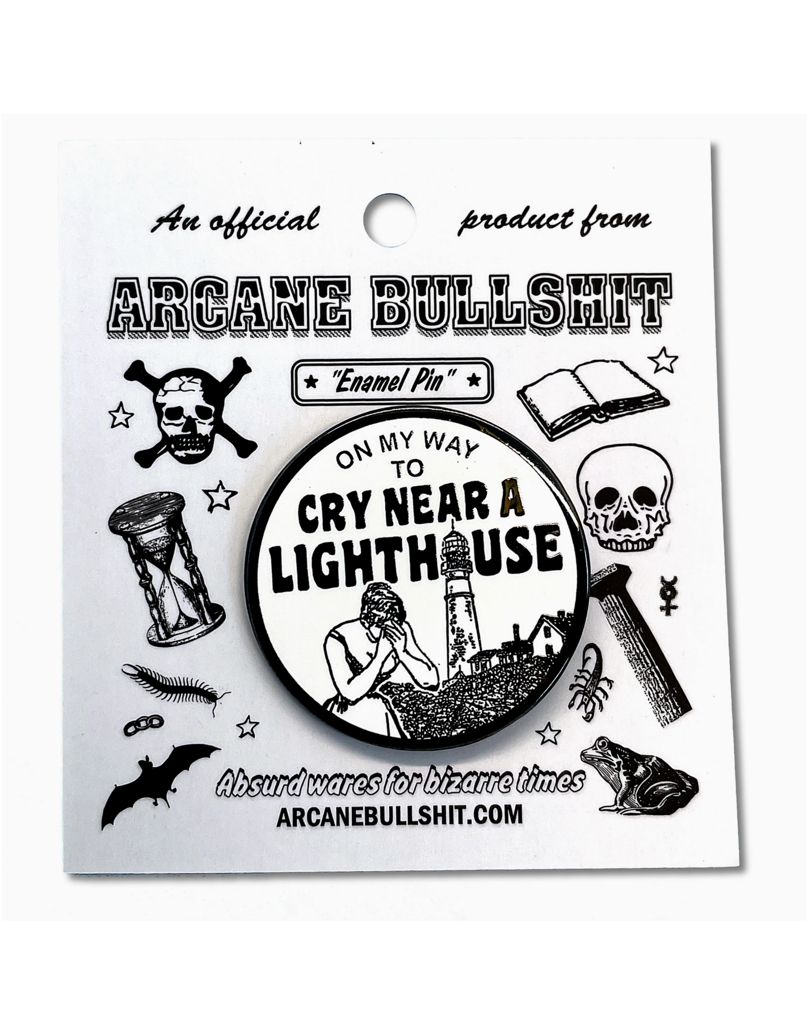 Cry Near a Lighthouse Enamel Pin