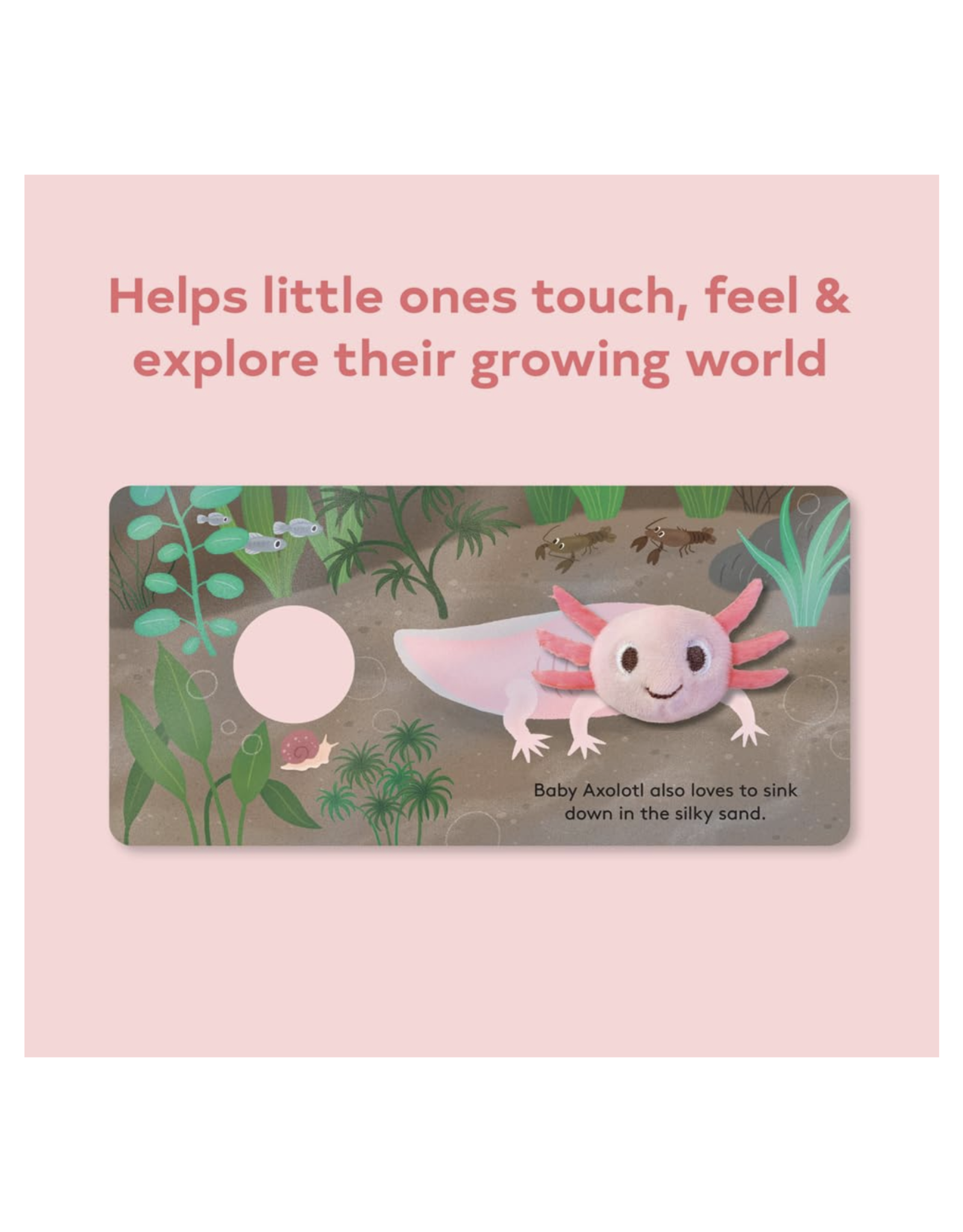 Baby Axolotl Finger Puppet Book