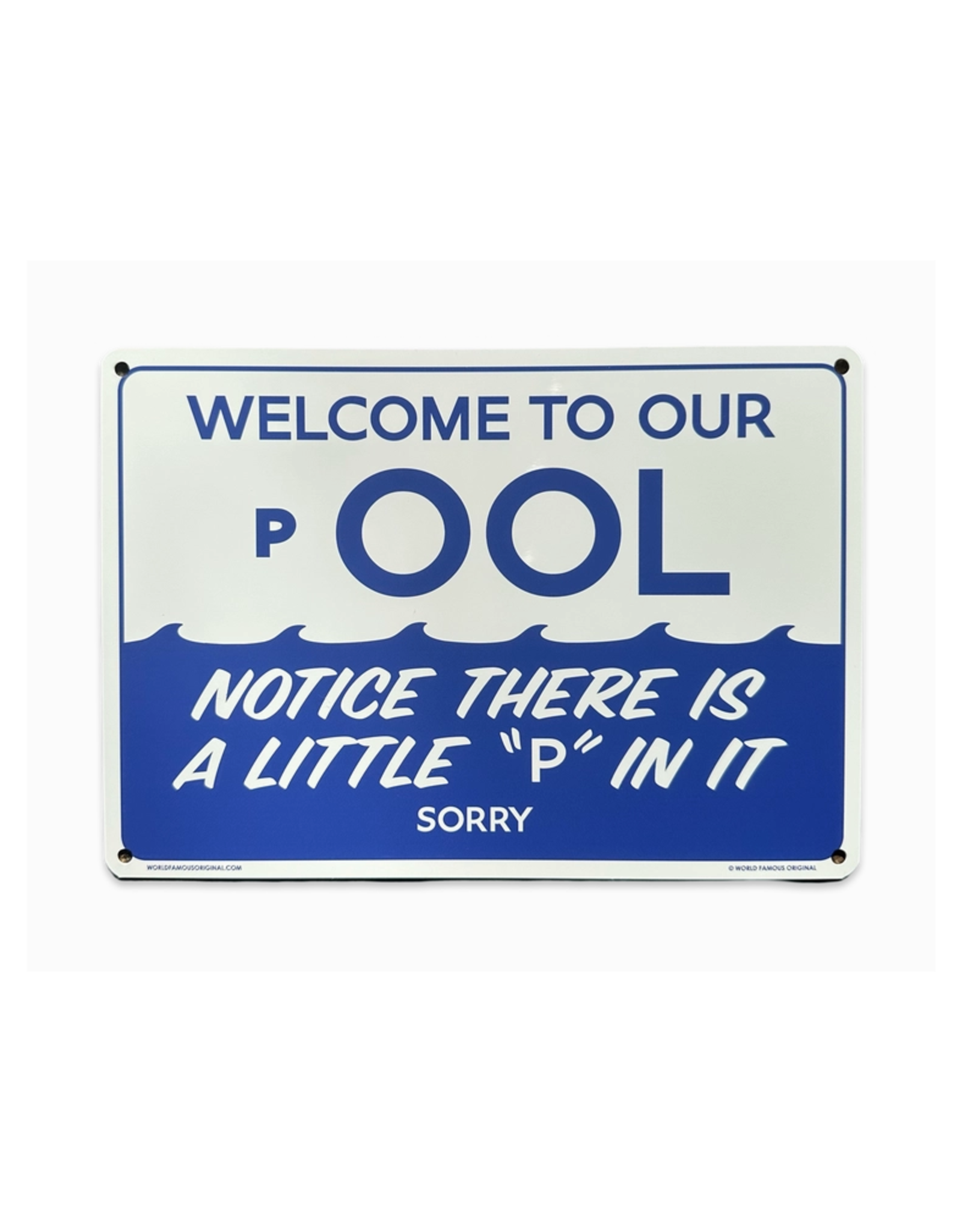 Welcome To Our Pool Sign