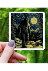 Bigfoot Starry Night Sticker