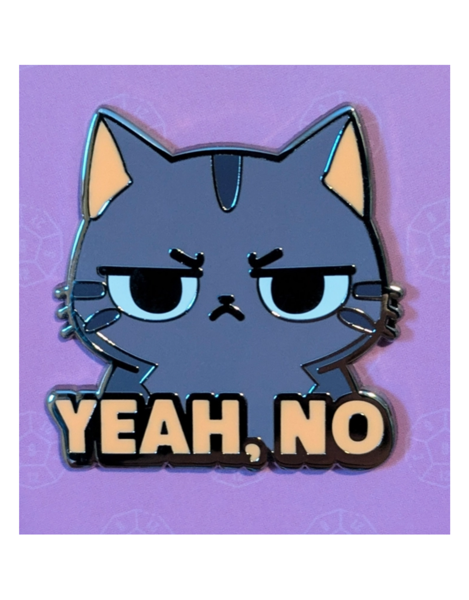 Yeah, No Cat Enamel Pin