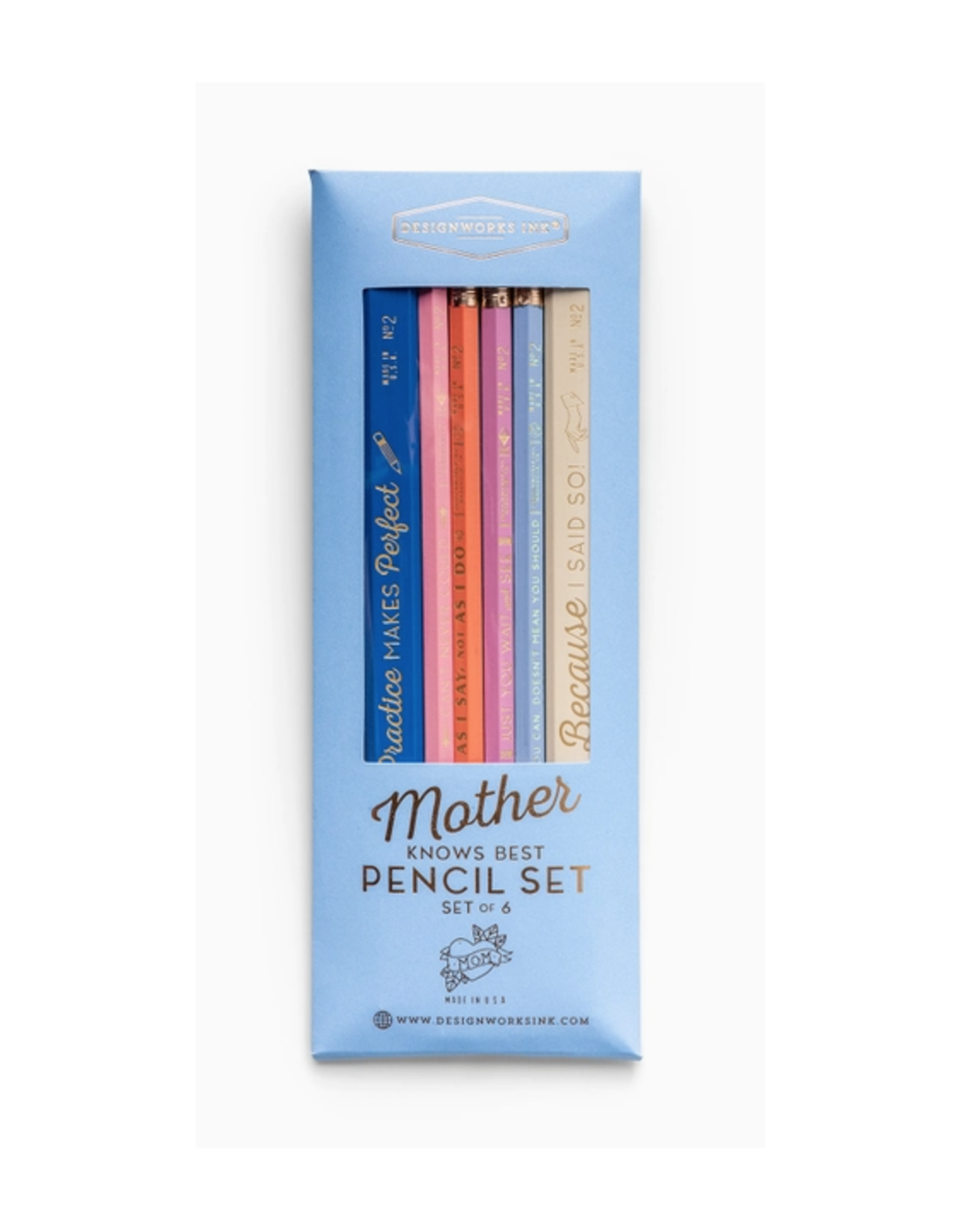 Mother Knows Best Carpenter Hex Pencils