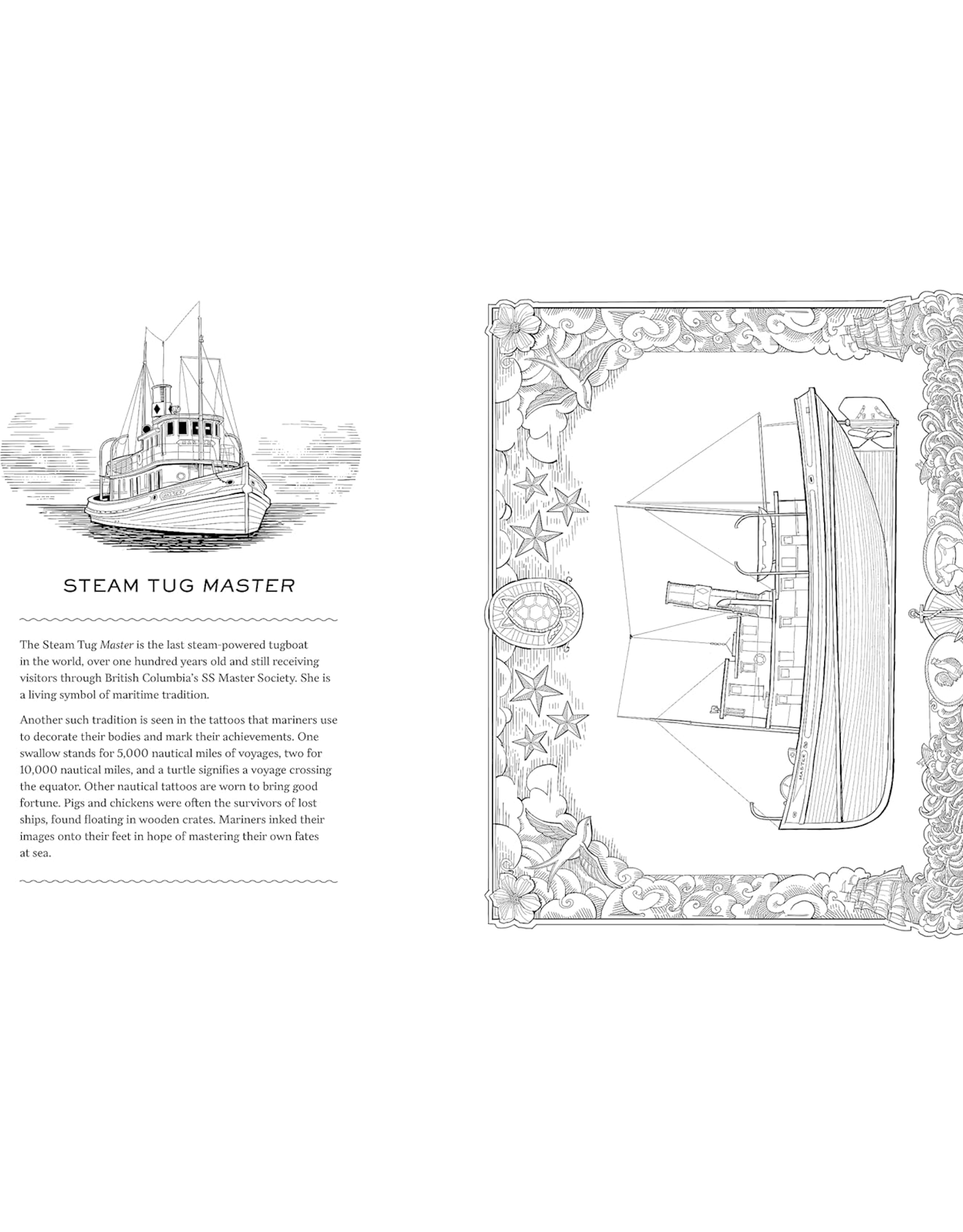 Working Boats Coloring Book