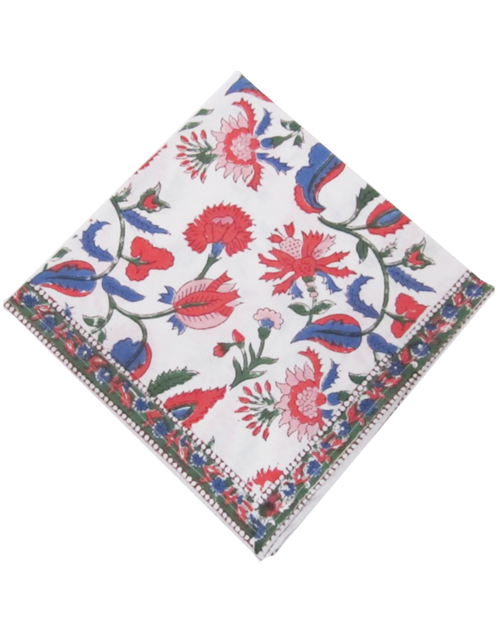 Chamoli Flower Organic Blue Napkin