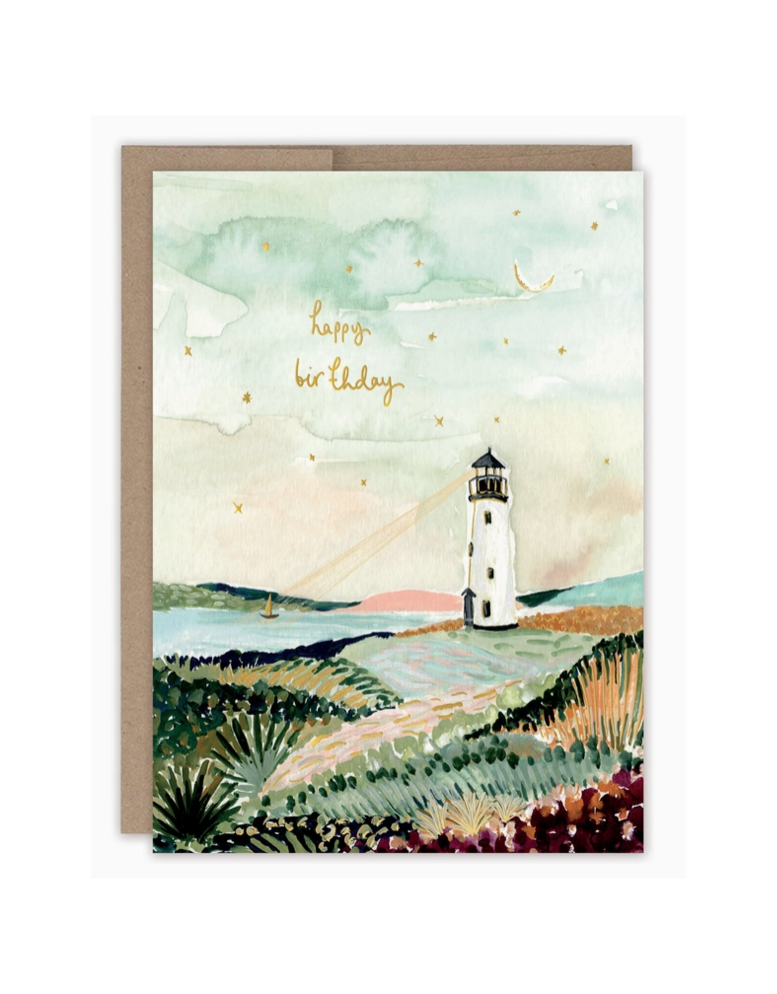 Happy Birthday Lighthouse Greeting Card