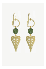 Slender Leaf Dangle Earrings