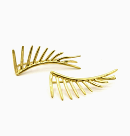 Black Swan Winged Earrings