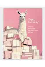 Llama Presents Birthday Greeting Card