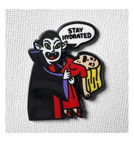 Stay Hydrated Vampire Enamel Pin