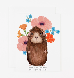 Mom I'm Guinea Love You Forever Greeting Card