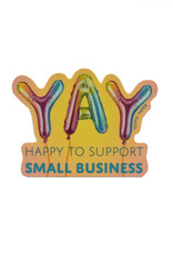 Yay Small Business Balloons Sticker*