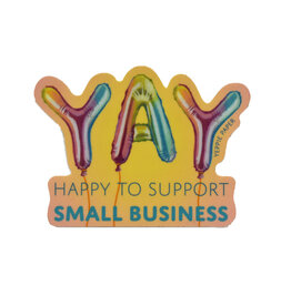 Yay Small Business Balloons Sticker*