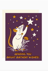 Bright Birthday Wishes Mouse Greeting Card