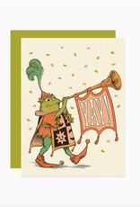 Froggy Yay Greeting Card