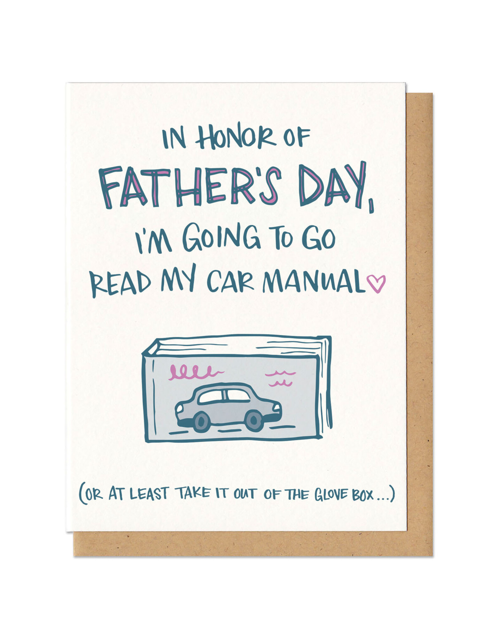 Car Manual Father's Day Greeting Card
