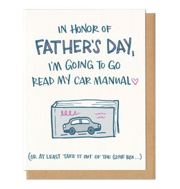 Car Manual Father's Day Greeting Card