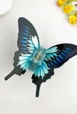 Blue Butterfly Claw Clip