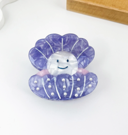 Purple Oyster Claw Clip
