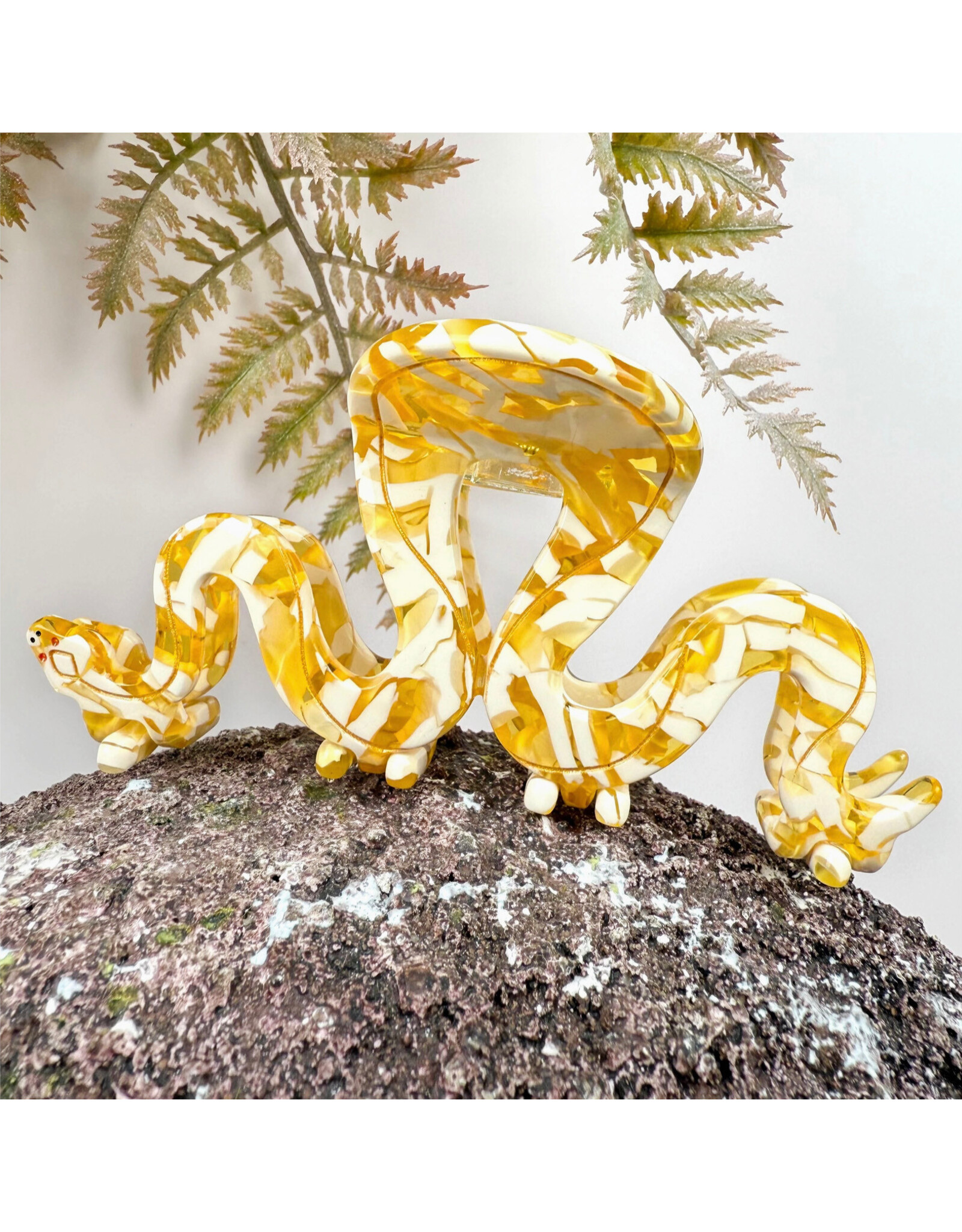 Golden Snake Claw Clip