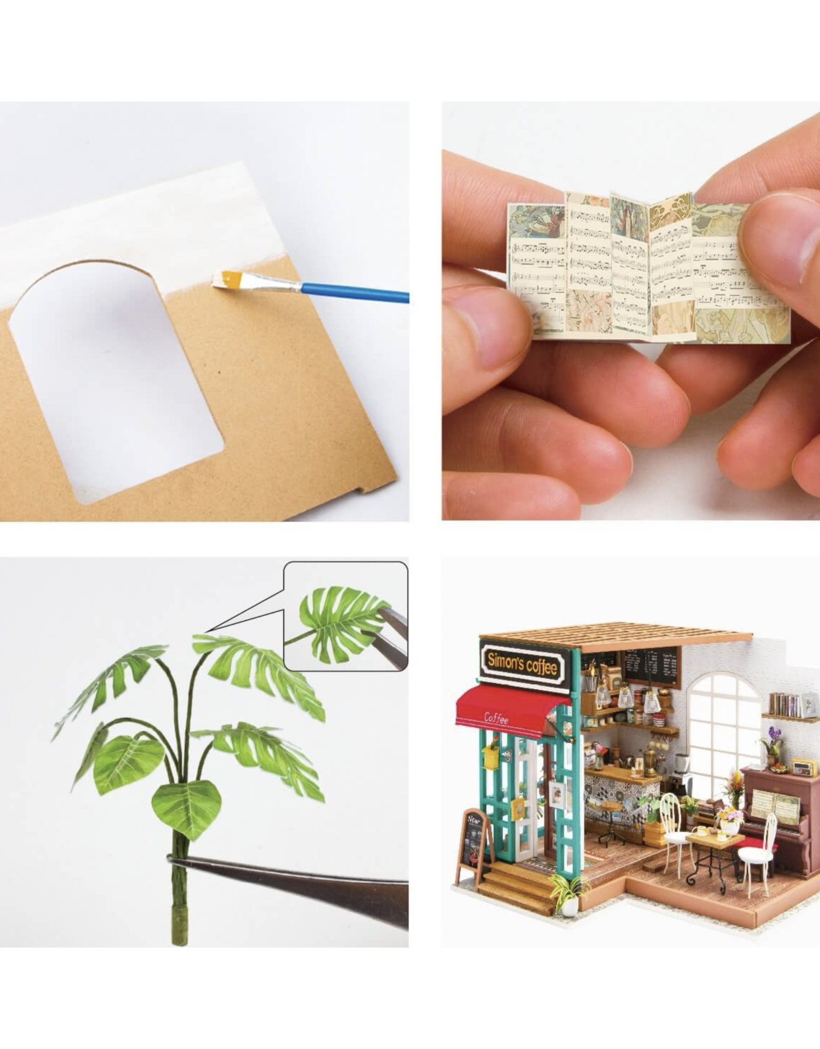 DIY Miniature House Kit : Simon's Coffee