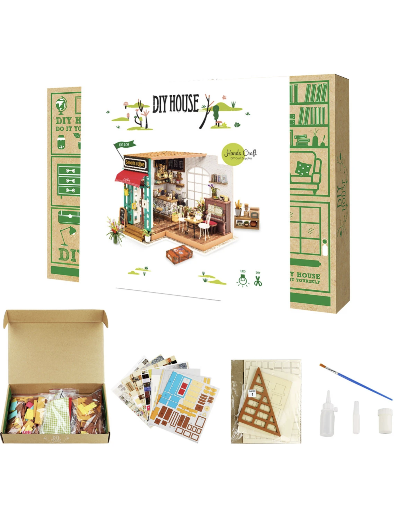 DIY Miniature House Kit : Simon's Coffee