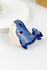 Mini Blue Whale Claw Clip