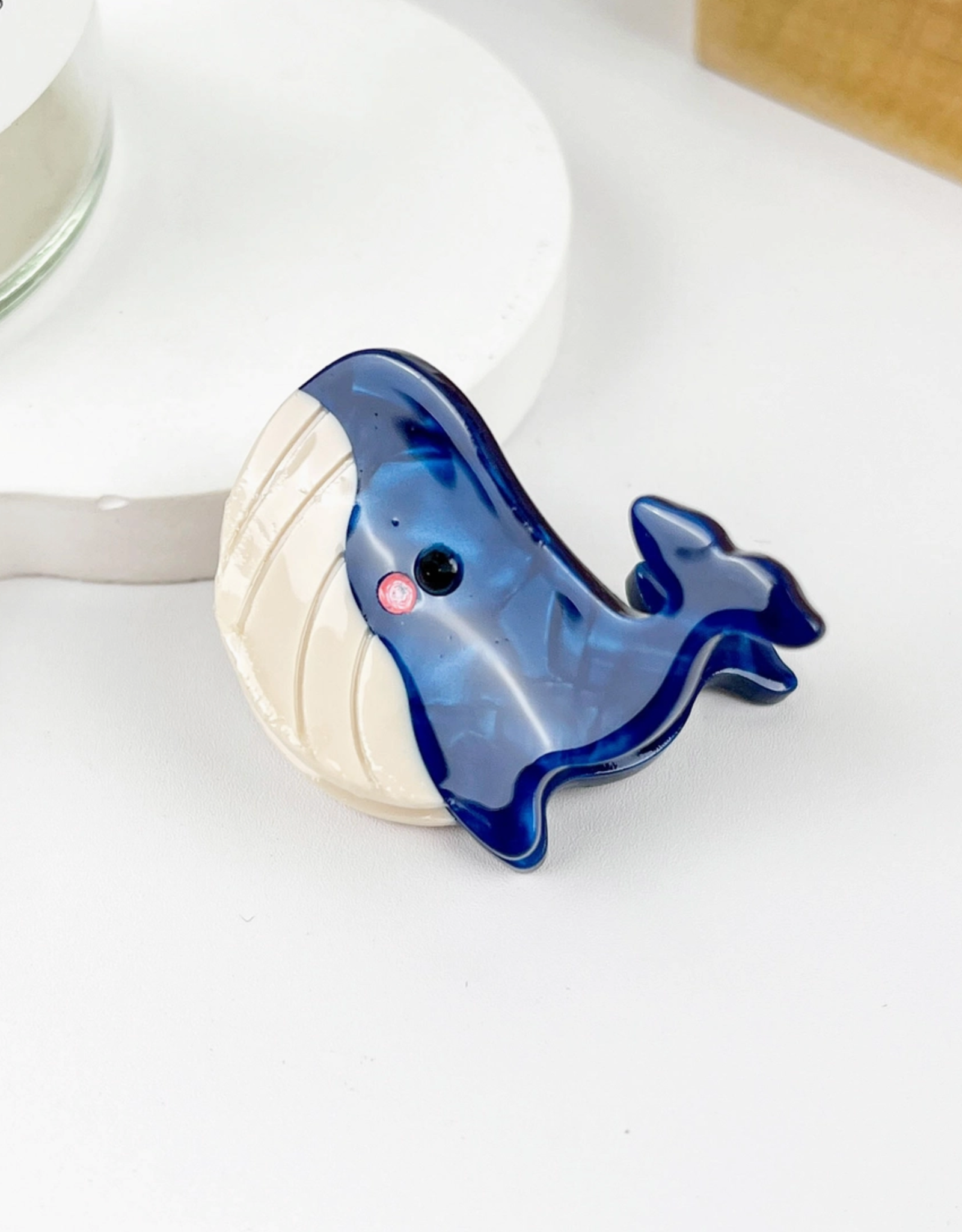 Mini Blue Whale Claw Clip