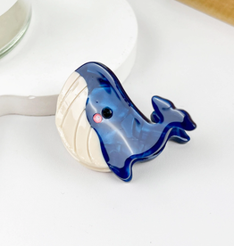 Mini Blue Whale Claw Clip