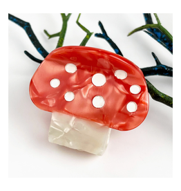 Red Mushroom Claw Clip