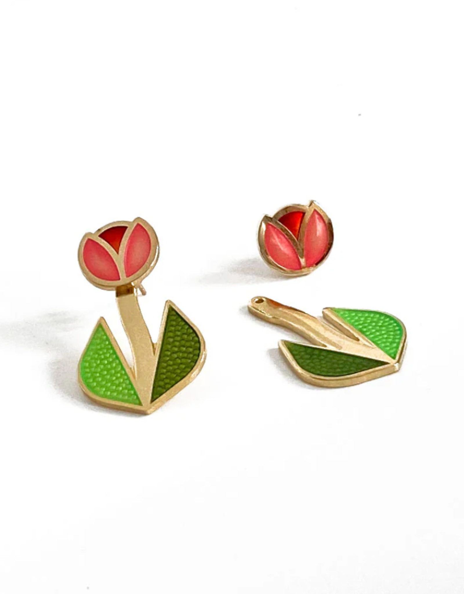 Tulip Jacket Earrings