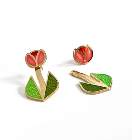 Tulip Jacket Earrings