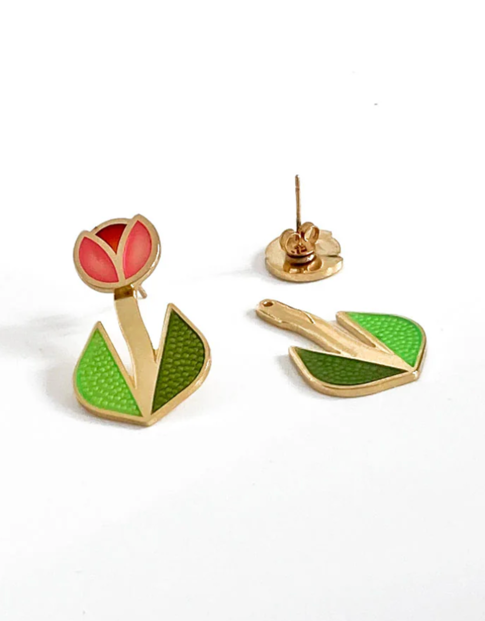 Tulip Jacket Earrings