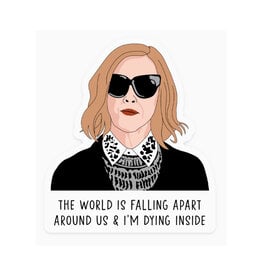 Moira Rose Dying Inside Sticker