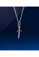 Mixed Metal Mini Dagger Necklace Mixed Metal Mini Dagger Necklace