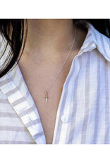 Mixed Metal Mini Dagger Necklace Mixed Metal Mini Dagger Necklace