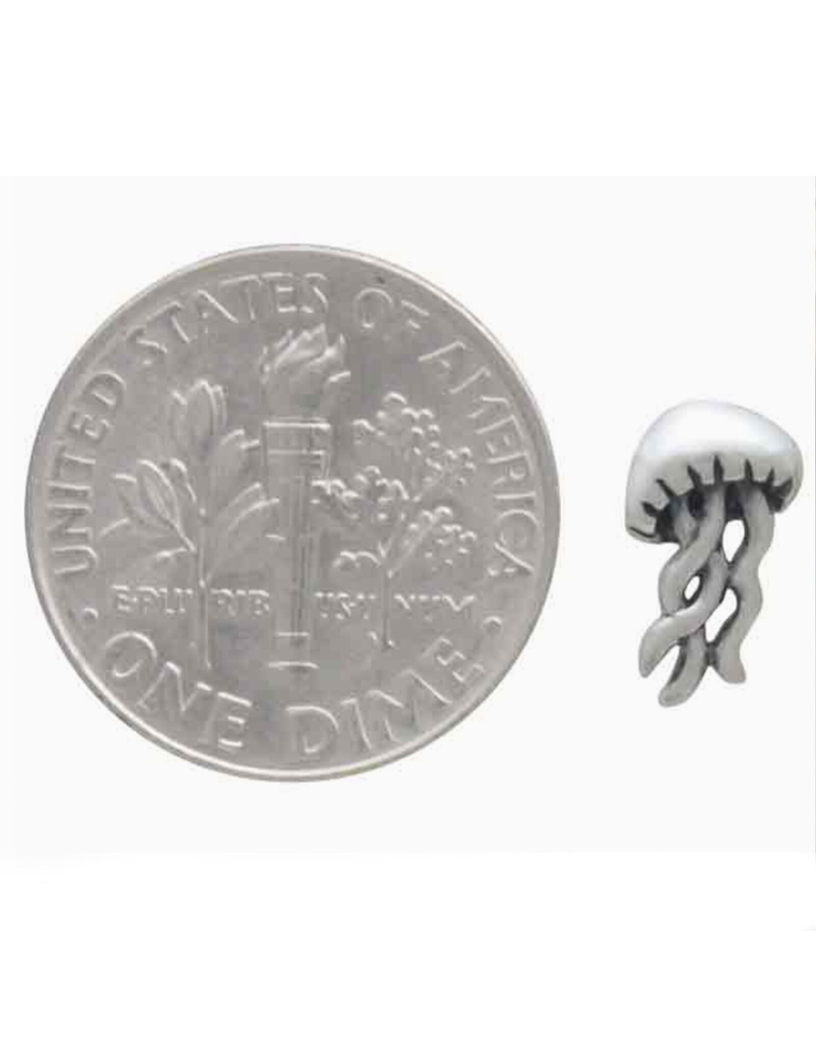 Jellyfish Stud Earrings - Sterling Silver