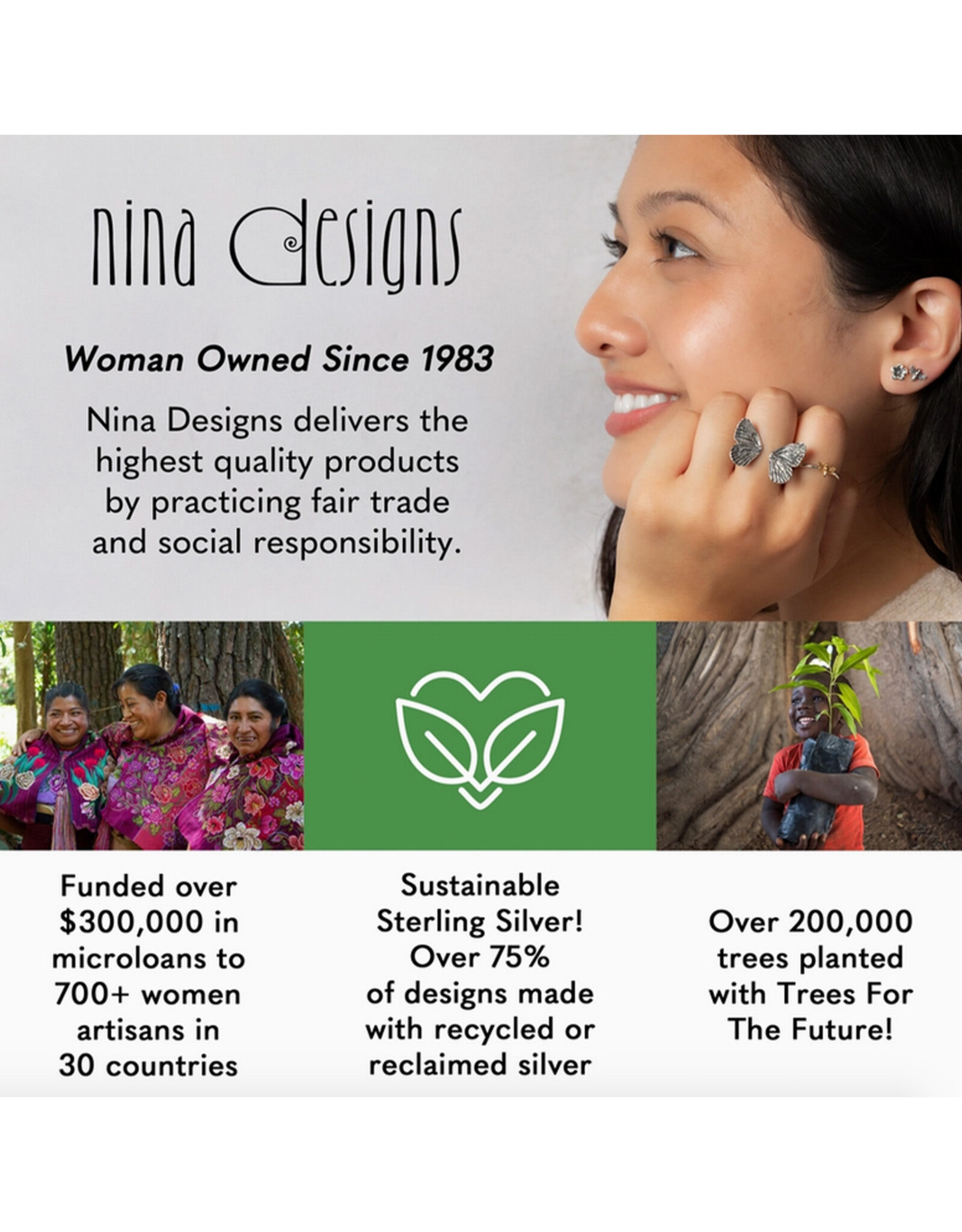 Jellyfish Stud Earrings - Sterling Silver