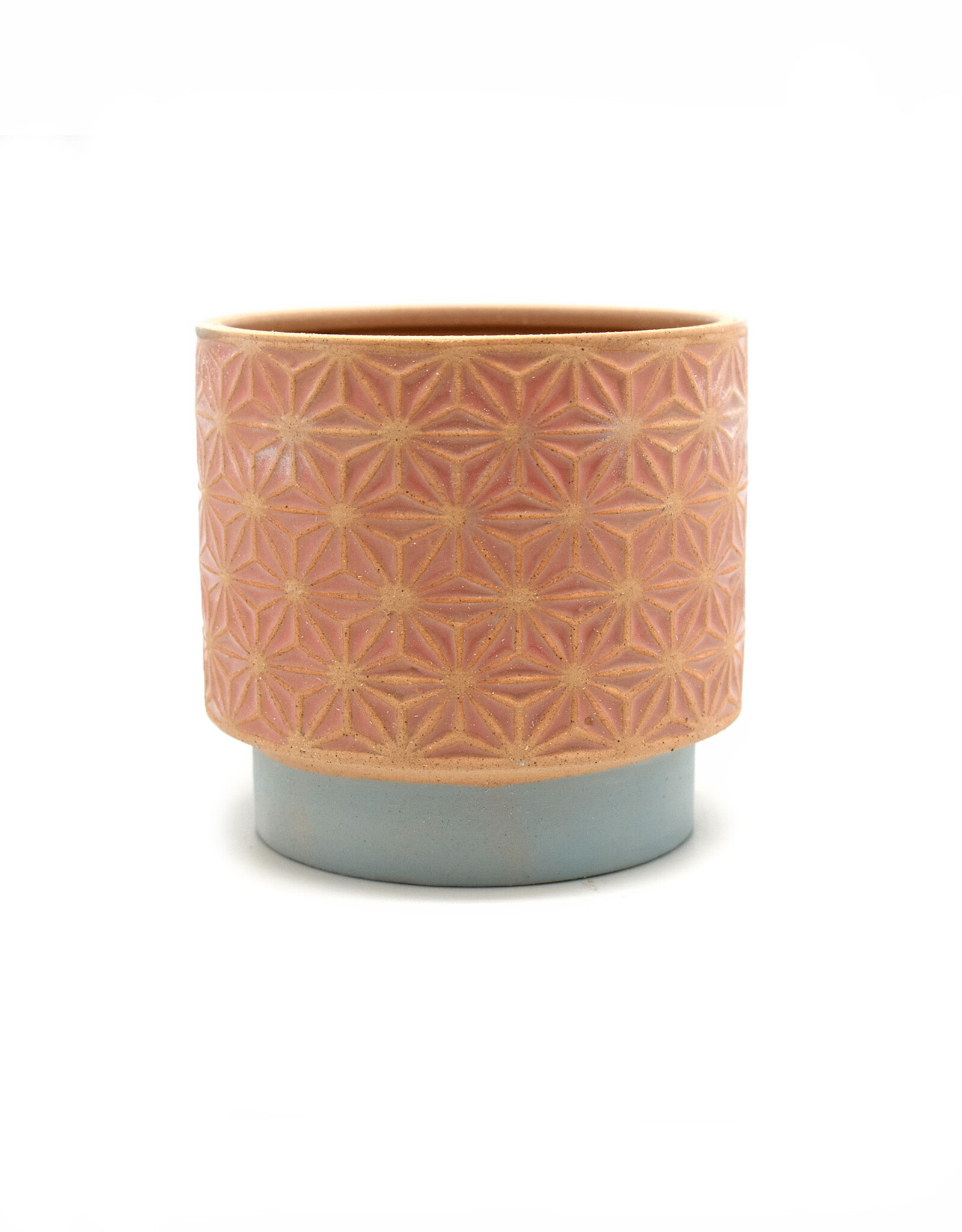 Mid Century Stoneware Pot - Pink