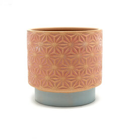 Mid Century Stoneware Pot - Pink
