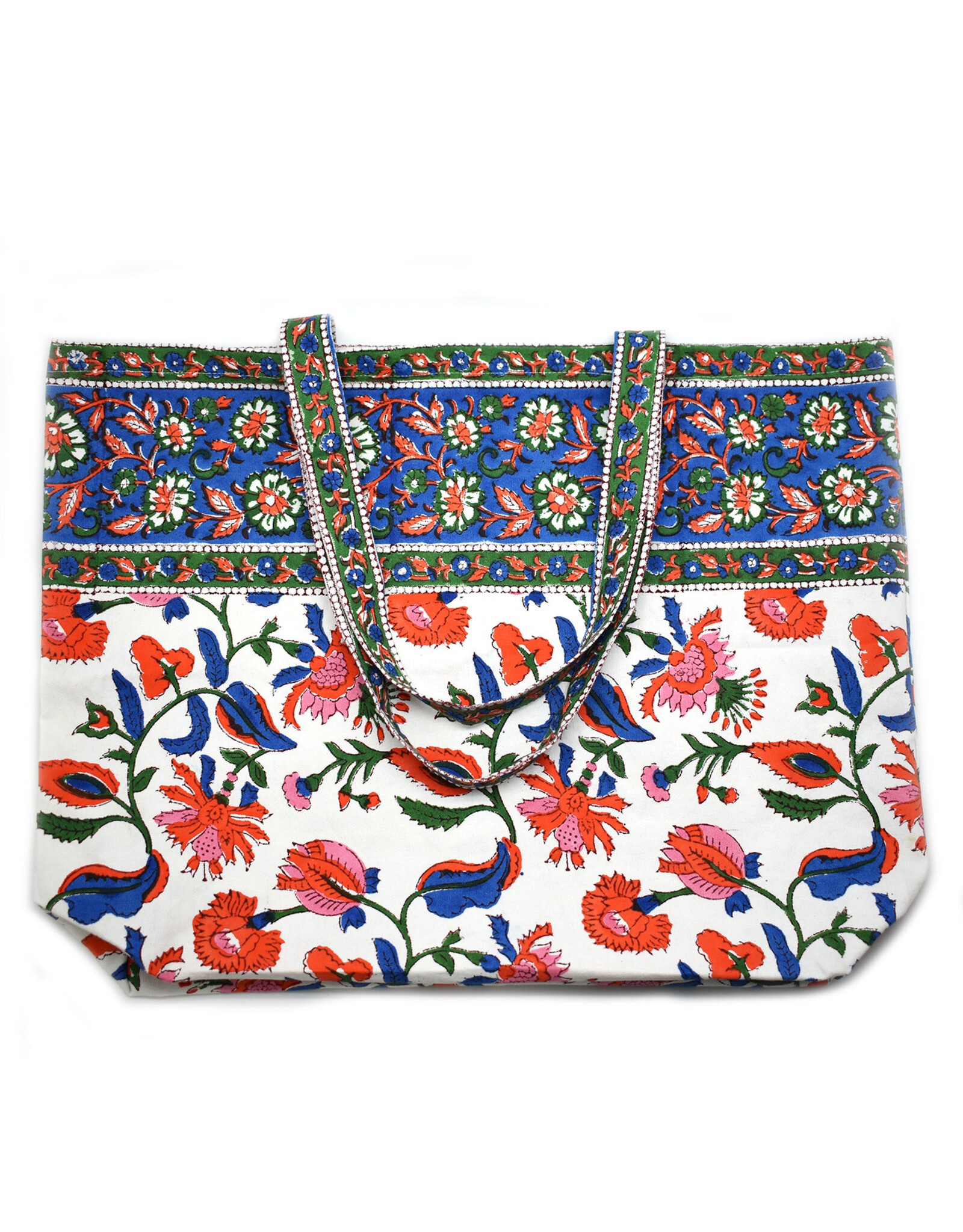 Chamoli Flower Organic Blue Picnic Bag