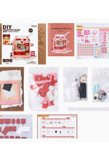 Diy Miniature House Kit: Strawberry Milk Box