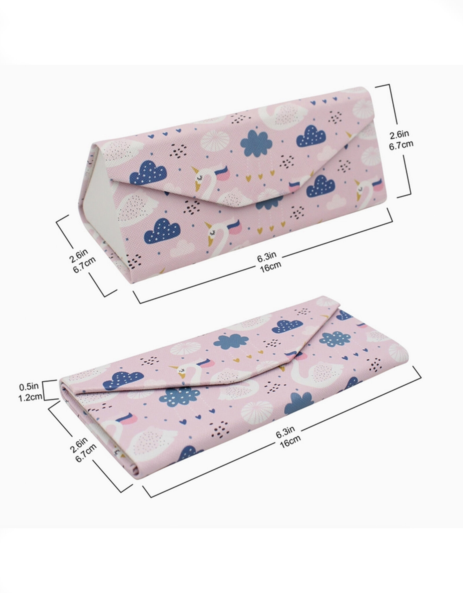 Unicorn Swan Glasses Case