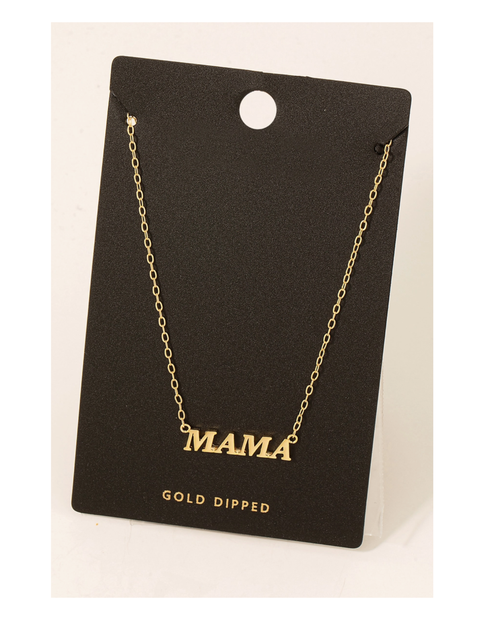 Gold Mama Pendant Necklace