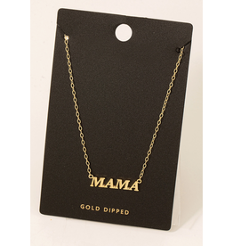 Gold Mama Pendant Necklace