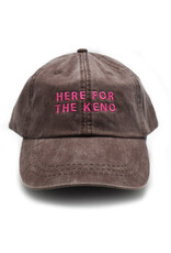 Here For the Keno Espresso/Pink Hat