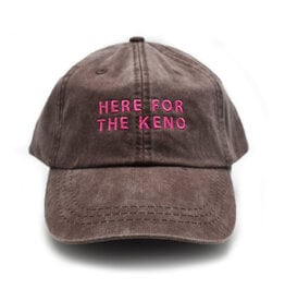 Here For the Keno Espresso/Pink Hat